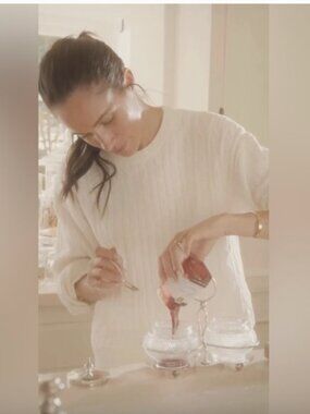 Gap CashSoft Sweater Setr, Cream Beige,  size XS/SP, as seen on Meghan Markle